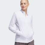 adidas Lightweight Full Zip Golf Jacket White (Women’s) - Image 4