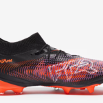 PUMA Future 8 MATCH Football Boot Firm Ground Black/Purple/Orange (Adults) - Image 3