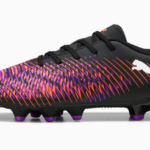 PUMA Future PLAY 8 Football Boot FG/AG  Black/Purple/Orange (Kids) - Image 2