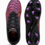 PUMA Future PLAY 8 Football Boot FG/AG  Black/Purple/Orange (Kids) - Image 5