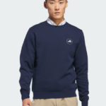 adidas Core Crew Neck Golf Top Sweatshirt Collegiate Navy (Men's) - Image 3