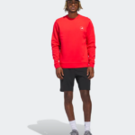 adidas Core Crew Neck Golf Top Sweatshirt Red (Men’s) - Image 3