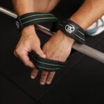 Fitness Mad Figure-8 Lifting Straps Black/Green - Image 3