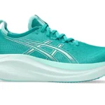 Asic GEL-NIMBUS™ 27 Running Shoe Wave Teal/Illuminate Mint (Women's) - Image 2