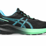 Asics GT-1000 13 GS (Grade School) Shoe Black/Digital Aqua (Kids) - Image 2