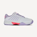 K Swiss Express Light 3 Clay Tennis Shoe White/Orchid petal Neon Blaze (Women's) - Image 5