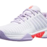 K Swiss Express Light 3 Clay Tennis Shoe White/Orchid petal Neon Blaze (Women's) - Image 6