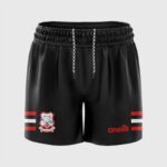 O'Neills Shannon Rovers GAA Shorts Black/Red (Kids / Adults) - Image 2