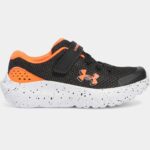 Under Armour Pre-School UA Surge 4 AC Running Shoes Black/Orange (Kids) - Image 5