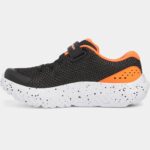 Under Armour Pre-School UA Surge 4 AC Running Shoes Black/Orange (Kids) - Image 4