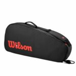 Wilson Clash V3 Super Tour 3 Pack Tennis Racket Bag | Black/Red - Image 7