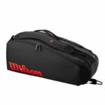 Wilson Clash V3 Super Tour 6 Pack Tennis Bag   |  Black/Red - Image 6