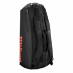 Wilson Clash V3 Super Tour 6 Pack Tennis Bag   |  Black/Red - Image 4