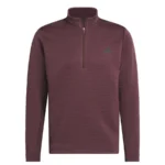 adidas Golf Ultimate 365 Dwr Textured Half Zip Sweatshirt Aurora Ruby (Men’s) - Image 3