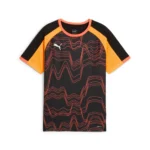 Puma individual LIGA Graphic Jersey Black / Heat Fire (Junior Kids) - Image 7