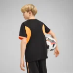 Puma individual LIGA Graphic Jersey Black / Heat Fire (Junior Kids) - Image 2