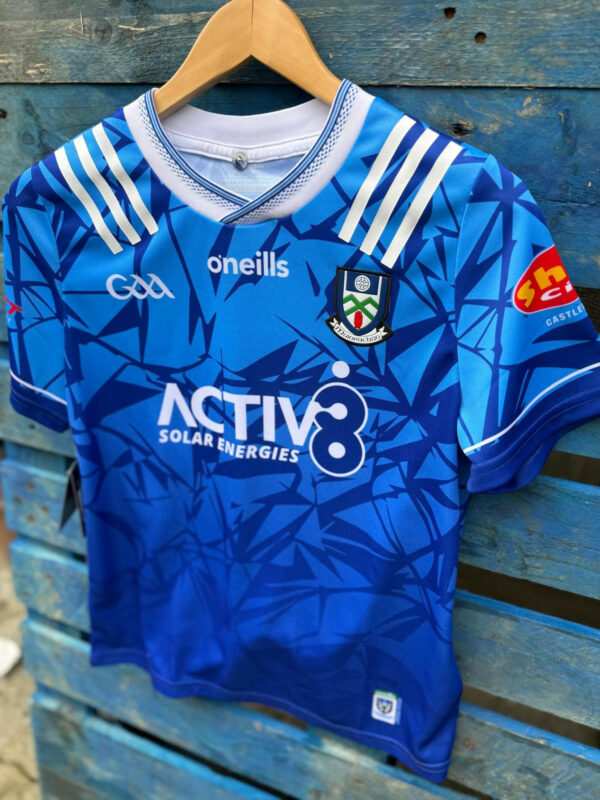 O’Neills Monaghan GAA Alternative Goalkeeper Jersey  Blue/Royal/White  (Kids / Adults)