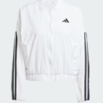 adidas Essentials 3-Stripes Lifestyle Woven Bomber Jacket White/Black (Women's) - Image 2