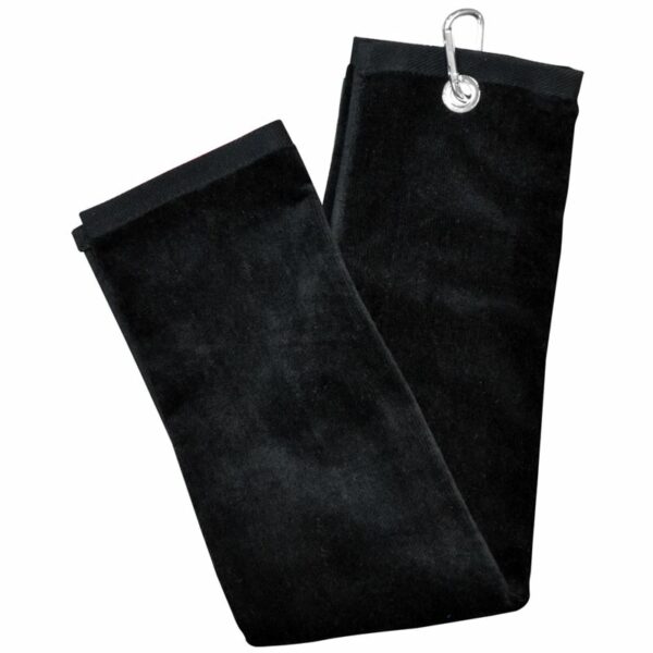 LONGRIDGE LUXURY GOLF TOWEL-BLACK