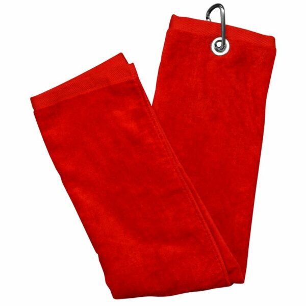 LONGRIDGE LUXURY GOLF TOWEL-RED