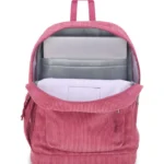 Jansport Cross Town Plus 26L BackPack / School Bag   Mauve Haze Corduroy - Image 4