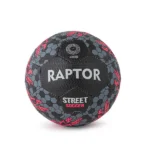 Raptor Street Soccer Ball  size 5 Black / Neon Pink - Image 2